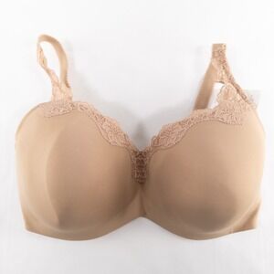 Le Mystere Bra Sz 40H Natural Full Fit Underwire Lightly Padded Lace Tisha New